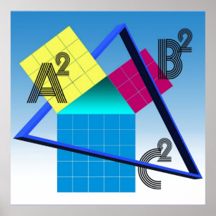 Farbenfrohe Mathematik Poster