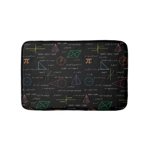 Farbenfrohe Mathematikgleichungen mathematische Fo Badematte