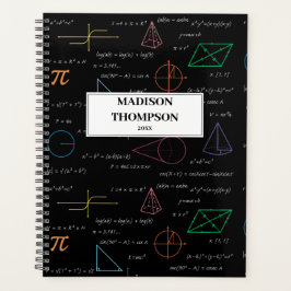 Farbenfrohe Mathematikgleichungen mathematische Fo Planer