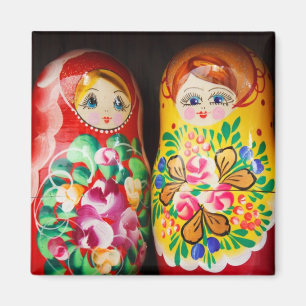 Farbenfrohe Matryoshka Dolls Magnet