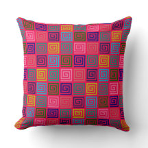 Farbenfrohe Meander Modernes geometrisches Muster