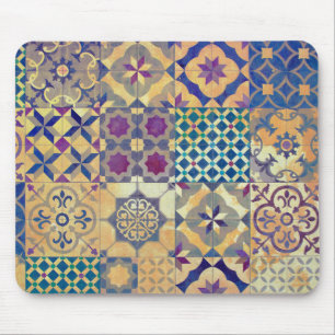Farbenfrohe mediterrane und ägäische traditionelle mousepad
