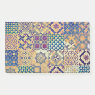 Farbenfrohe mediterrane und ägäische traditionelle post-it klebezettel