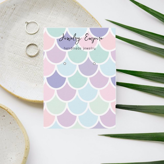 Farbenfrohe Meerjungfrau Visitenkarte (Von Creator hochgeladen)