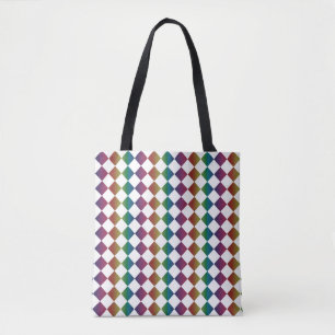 Farbenfrohe Mehrfarbig-Diamant-Harlekin-Schachbret