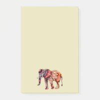 Farbenfrohe, mehrfarbige Elefant