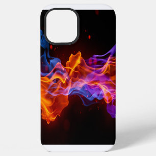 Farbenfrohe mehrfarbige Flammen (alle Telefone) iPhone 12 Pro Max Hülle