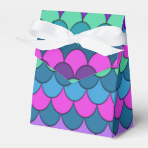 Farbenfrohe mehrfarbige Mermaid Geburtstagspartei Geschenkschachtel