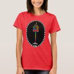 Farbenfrohe Menorah T - Shirt<br><div class="desc">Diese beleuchtete und sehr farbenfrohe Menorah ist bereit für Shabbat Feiern. Shabbat Shalom! ~ Karyn</div>