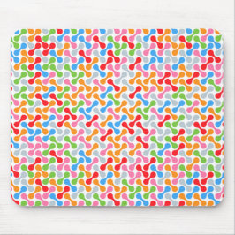 Farbenfrohe Metaballs-Muster, abstrakte bunte Farb Mousepad