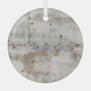 Farbenfrohe Metallwand, Streifen. Ornament Aus Glas