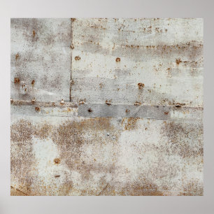 Farbenfrohe Metallwand, Streifen. Poster