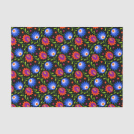 Farbenfrohe mexikanische Blumenmuster elegant kühl Seidenpapier