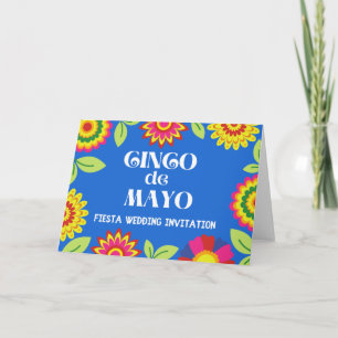 Farbenfrohe mexikanische Fiesta-Hochzeit in virtue Einladung