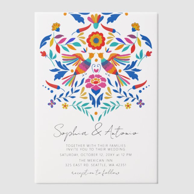 farbenfrohe mexikanische Fiesta Wedding (Vorderseite)
