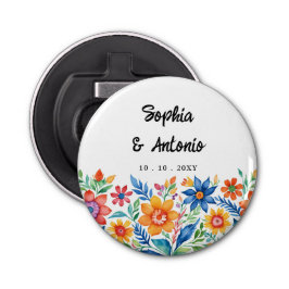 farbenfrohe mexikanische Fiesta Wedding Flaschenöffner