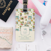 Farbenfrohe mexikanische Travel Print Monogram