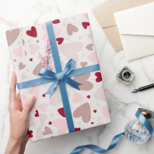 Farbenfrohe Minimalistische Liebe Geschenkpapier