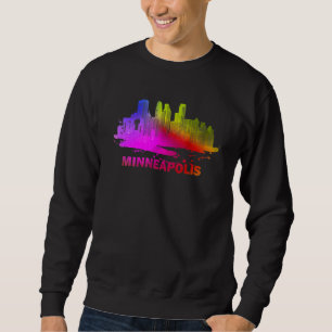 Farbenfrohe Minneapolis Stadtbild Souvenir Minneap Sweatshirt