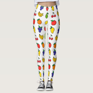 Farbenfrohe Mischung aus Fruchtmuster Leggings