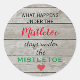 Farbenfrohe Mistletoe Holiday Sticker