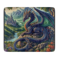 Farbenfrohe, mittelalterliche Drachenburg