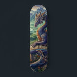 Farbenfrohe, mittelalterliche Drachenburg Skateboard<br><div class="desc">.</div>