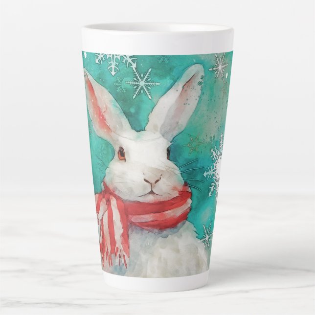 Farbenfrohe Mixed Media Print Holiday Tasse AP446B (Vorderseite)