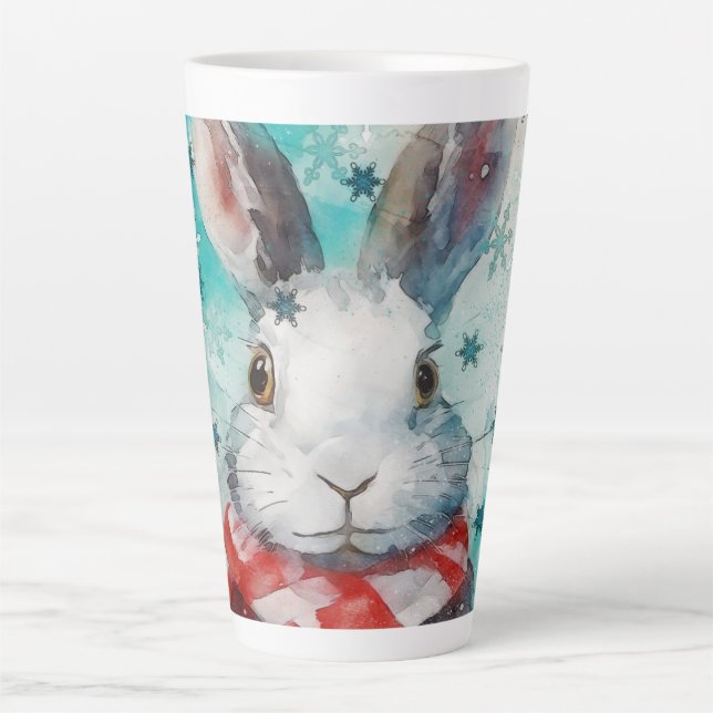 Farbenfrohe Mixed Media Print Holiday Tasse AP448B (Vorderseite)