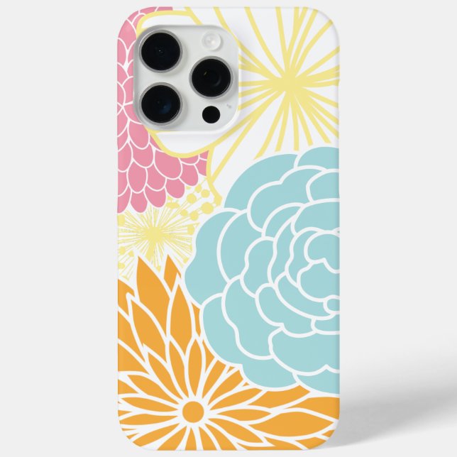 Farbenfrohe Mod Florals Case-Mate iPhone Hülle (Rückseite)