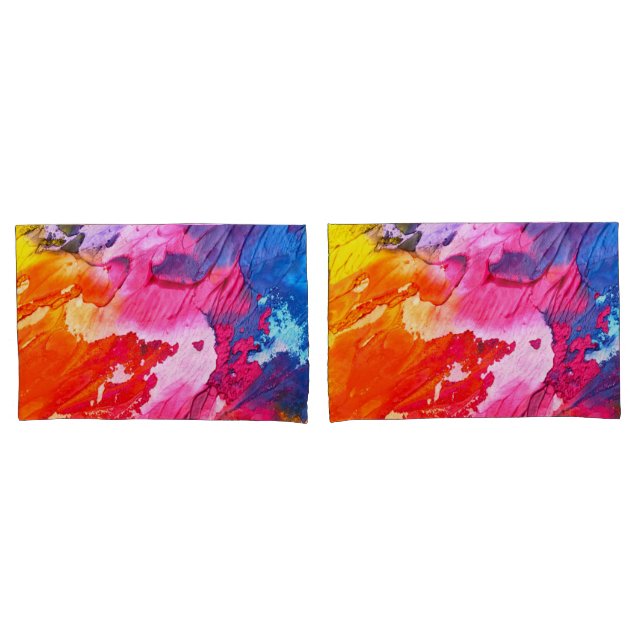 Farbenfrohe, moderne Abstrakte Farbe Kissenbezug (Vorderseite-Set)