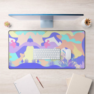 Farbenfrohe moderne Abstrakte Kunst Entspannung Co Schreibtischunterlage
