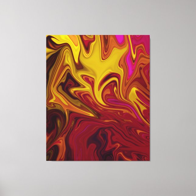 Farbenfrohe moderne Abstrakte Kunst | Leinwand von (Vorderseite)