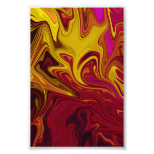 Farbenfrohe moderne Abstrakte Kunst Leinwand von Fotodruck