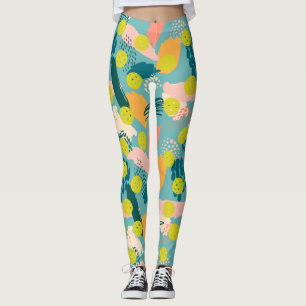 Farbenfrohe, moderne Abstrakte Muster Crazy Pickle Leggings