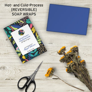 Farbenfrohe moderne Blätter Hausgemachte Seifenwra