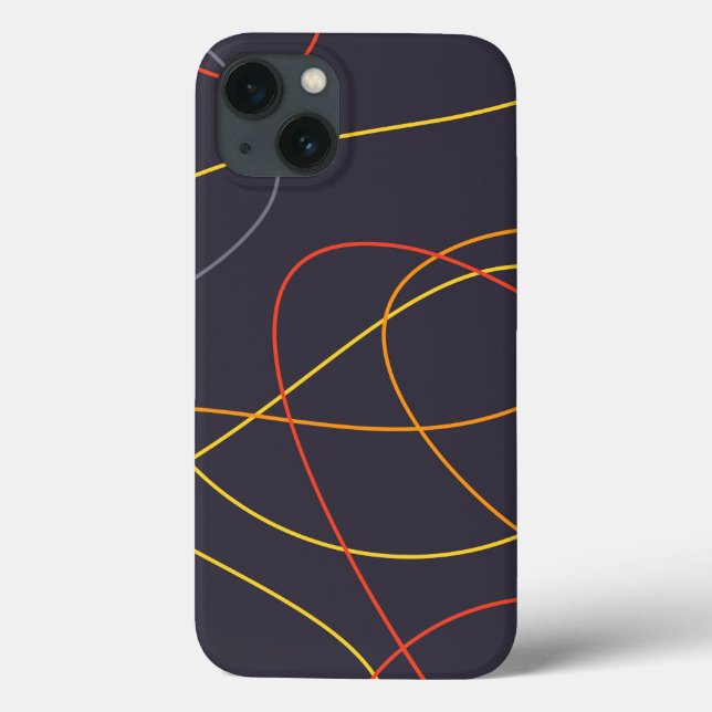 Farbenfrohe, moderne, einfache, trendige und kurvi Case-Mate iPhone hülle (Rückseite)