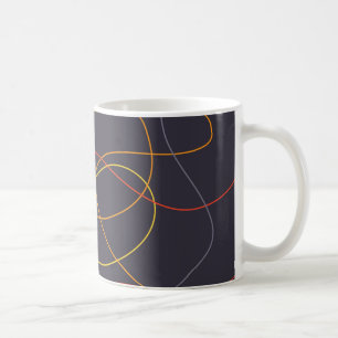 Farbenfrohe, moderne, einfache, trendige und kurvi kaffeetasse