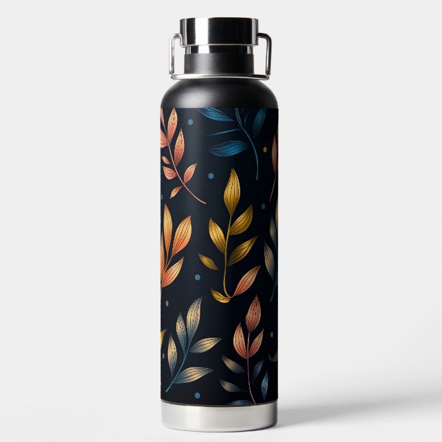 Farbenfrohe, moderne Folios Trinkflasche (Rückseite)