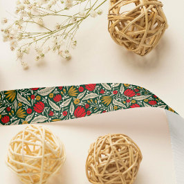 Farbenfrohe Moderne Folklore Kunst Satinband