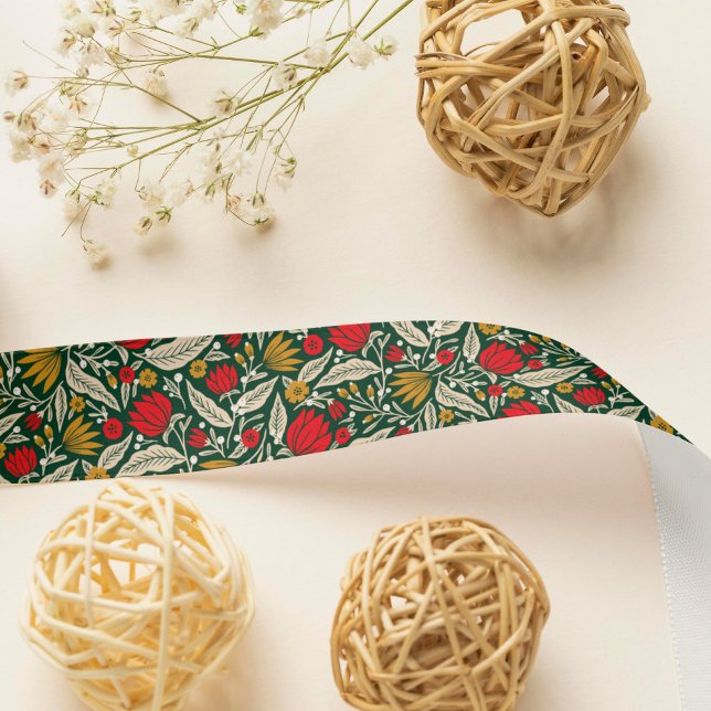 Farbenfrohe Moderne Folklore Kunst Satinband (Von Creator hochgeladen)