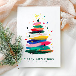 Farbenfrohe moderne Fröhliche Weihnachten