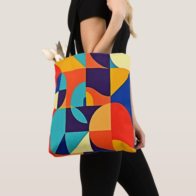 Farbenfrohe moderne Geometrie (Von Nahem)