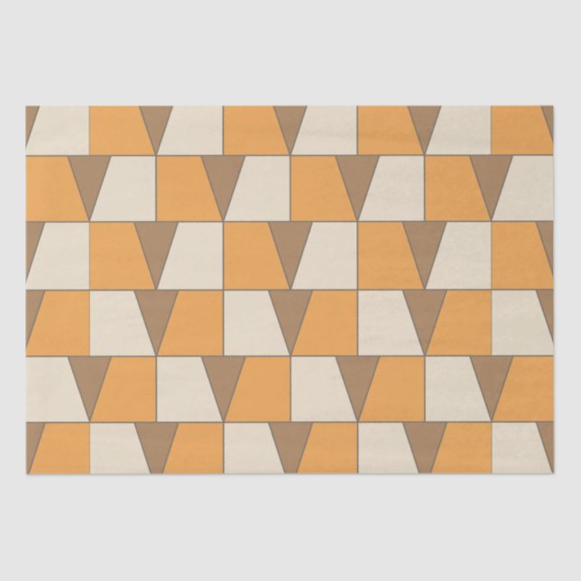 Farbenfrohe moderne Geometrie Seidenpapier (Vorderseite)