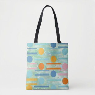 "Farbenfrohe moderne Geometrie" Tote Bag