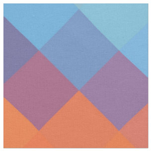 Farbenfrohe moderne geometrische Diamantmuster #14 Stoff