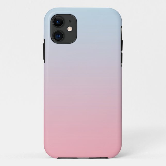 Farbenfrohe moderne Gradient Ombre Pastel PInk Blu Case-Mate iPhone Hülle (Rückseite)