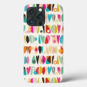 Farbenfrohe moderne Herzdesign Case-Mate iPhone 13 Hülle