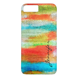 Farbenfrohe moderne Holzkörner Look #20 Case-Mate iPhone Hülle