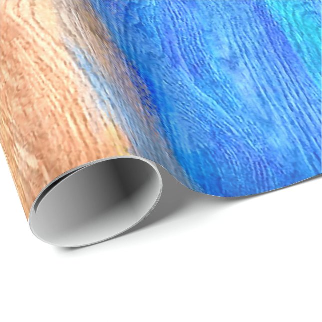 Farbenfrohe, moderne Holzkörnerkleidung #26 Geschenkpapier (Rolleneckpunkt)
